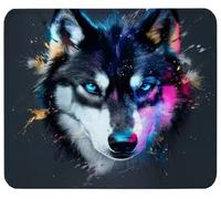 Mouse Mat 10.2 x 8.3in Grey Mouse Pad, Washable Small Mousepads y0-z269 | Mini Rubber Mousemat Wolf-2 with Non-Slip Base Computer Desk Accessories Portable for Office Laptop Working Studying