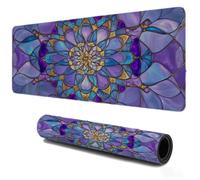 Mouse Mat 1000x500, Gaming Mousepad for Speed and Control, XXL Large Desk Pad Purple Bohemia, Waterproof Soft Smooth Surface, Non-Slip Stitched Edges Rubber Base Mousepad, Home Office Work Decor S-496
