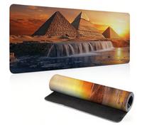 Mouse Mat 1000x500mm Large Desk Mat, Orange Color Pyramid Mousepad 0c0-138