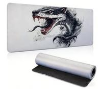 Mouse Mat 1000x500mm Large Desk Mat, White Animal Mousepad 0c0-19