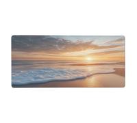 Mouse Mat 1200 x 600 mm XXL Sunset Gaming Mouse Pad Beach Desk Mat Large Keyboard Mat,Waterproof,Non-Slip Base,Stitched Edge Mousemat,Improved Precision And Speed for Keyboard and Mouse,Gifts M1025