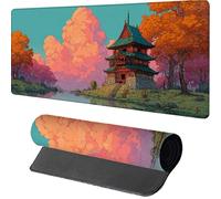 Mouse Mat 1200x600x3mm Architecture, Gaming Mouse Pad Landscape, Large Desk Mat Non-Slip Rubber Base XXL Mousepad with Stitched Edge, Gaming Accessories, Mousepad Keyboard, for PC, Laptop, A-2829