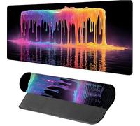 Mouse Mat 1200x600x3mm Color, Gaming Mouse Pad Graffiti, Large Desk Mat Non-Slip Rubber Base XXL Mousepad with Stitched Edge, Gaming Accessories, Mousepad Keyboard, for PC Accessories, Laptop, J-7931