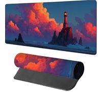 Mouse Mat 1200x600x3mm Sunset, Gaming Mouse Pad Landscape, Large Desk Mat Non-Slip Rubber Base XXL Mousepad with Stitched Edge, Gaming Accessories, Mousepad Keyboard, for PC Accessories, Laptop 2-5512