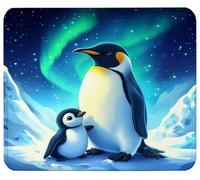 Mouse Mat 13.4 x 11.0in Aurora Mouse Pad, Washable Small Mousepads y0-z281 | Mini Rubber Mousemat Penguin with Non-Slip Base Computer Desk Accessories Portable for Office Laptop Working Studying