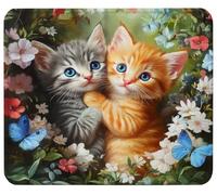 Mouse Mat 13.4 x 11.0in Butterfly Mouse Pad, Washable Mousepads y0-z220 | Mini Rubber Mousemat Cat-2 with Non-Slip Base Computer Desk Accessories Portable for Office Laptop Working Studying