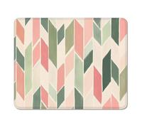 mouse mat 150 x 200 x 3 mm Gaming Mouse Pad with Non-Slip Rubber Base and Smooth Surface, Portable, Compatible with Laser and Optical Mice, Mouse Pad for Home Office Work, Green & Pink XS#703