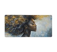 Mouse Mat 1500 x 800 mm XXL Africa Gaming Mouse Pad Woman Desk Mat Large Keyboard Mat,Waterproof,Non-Slip Base,Stitched Edge Mousemat,Improved Precision And Speed for Keyboard and Mouse,Gifts M899
