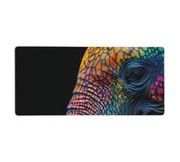 Mouse Mat 1500 x 800 mm XXL Black Gaming Mouse Pad Elephant Desk Mat Large Keyboard Mat，Waterproof，Non-Slip Base，Stitched Edge Mousemat，Improved Precision And Speed for Keyboard and Mouse，Gifts M512