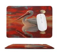 Mouse Mat, 16.54 × 13.78 in White Pelican Animals Gaming Mouse Pad zv-61