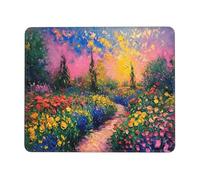 Mouse Mat 180 x 220mm, Gaming Mouse Pad Landscape Small Mousepad Portable Non-Slip Base Washable Compact Mousemat, Lycra Surface Keyboard Mats home Office Accessories Office Decor for Wome F-258