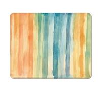 mouse mat 180 x 230 x 3 mm Gaming Mouse Pad with Non-Slip Rubber Base and Smooth Surface, Portable, Compatible with Laser and Optical Mice, Mouse Pad for Home Office Work, Colorful & Stripe XS#919