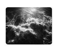 mouse mat 180 x 230 x 3 mm Gaming Mouse Pad with Non-Slip Rubber Base and Smooth Surface, Portable, Compatible with Laser and Optical Mice, Mouse Pad for Home Office Work, Ocean & Black XS#811