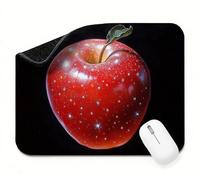 Mouse Mat 200 x 150 x 3 mm Black Fruit Mouse Pad, Soft Smooth Surface, Non-Slip Rubber Base Waterproo Mousepad, Waterproof Surface, Precision Stitched Edges Mousepad for Desk, Gifts for Men t0s-120