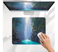 Mouse Mat 220x180x3mm, Gaming Mouse Pad, Non-Slip Rubber Base, Soft Smooth Surface, Fast and Accurate Control, Small and Portable, Durable Stitched Edges Mousepad Home Office Sunset Landscape j0j-171