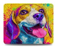 Mouse Mat 230 x 180 x 3 mm Gaming Mouse Pad, Non-Slip Rubber Base, Waterproof Surface Mousepad, Stitched Edges, Compatible with Laser and Optical Mice, Dog Desk Mat for Office and Home, Color 0d-199