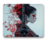 Mouse Mat 230 x 180 x 3mm, Gaming Mouse Pad Beauty, Optimised for Gaming Sensors, Moderate Surface Friction, Improved Precision and Speed, Non-Slip Mousepad for Computers, Laptop, Warrior c0-648
