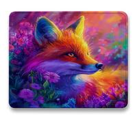 Mouse Mat 230 x 180 x 3mm, Gaming Mouse Pad Color, Optimised for Gaming Sensors, Moderate Surface Friction, Improved Precision and Speed, Mousepad with Stitched Edge for Computers, Laptop, Fox c0-70