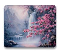 Mouse Mat 230 x 180 x 3mm, Gaming Mouse Pad Fall, Optimised for Gaming Sensors, Moderate Surface Friction, Improved Precision and Speed, Mousepad with Stitched Edge for PC, Laptop, Flower c0-698
