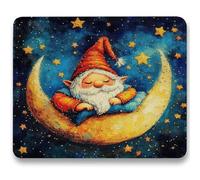 Mouse Mat 230 x 180 x 3mm, Gaming Mouse Pad Star, Optimised for Gaming Sensors, Moderate Surface Friction, Improved Precision and Speed, Mousepad with Stitched Edge for PC, Laptop, Moon (3) c0-773