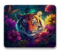 Mouse Mat 230 x 180 x 3mm, Gaming Mouse Pad Tiger, Optimised for Gaming Sensors, Moderate Surface Friction, Improved Precision and Speed, Mousepad with Stitched Edge for PC, Laptop, Dream c0-584