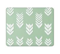 mouse mat 240 x 200 x 3 mm Gaming Mouse Pad with Non-Slip Rubber Base and Smooth Surface, Portable, Compatible with Laser and Optical Mice, Mouse Pad for Home Office Work, Green & Simple XS#785