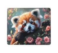 Mouse Mat 250 x 200mm, Gaming Mouse Pad Cute Little Panda Small Mousepad Portable Non-Slip Base Washable Compact Mousemat, Keyboard Mats home Office Accessories Office Decor for Wome F-471