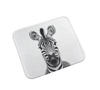 Mouse Mat, 250x210x3mm Gaming Mouse Pad Black white zebra Desk Mat 0m0-248 | Mousepad with Stitched Edge, Non-Slip Rubber Base, Modern Design, Premium-Textured for Computers, Laptop, Office and Home