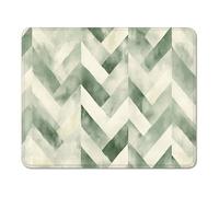 mouse mat 260 x 210 x 3 mm Gaming Mouse Pad with Non-Slip Rubber Base and Smooth Surface, Portable, Compatible with Laser and Optical Mice, Mouse Pad for Home Office Work, Green & Geometry XS#851