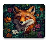 Mouse Mat 260 x 210 x 3mm, Gaming Mouse Pad Animal, Optimised for Gaming Sensors, Moderate Surface Friction, Improved Precision and Speed, Mousepad with Stitched Edge for Computers, Laptop, Fox c0-183