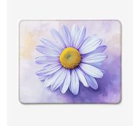 Mouse Mat 260x210mm Gaming Mouse Pad, Purple Design Mousepad with Ultra-Smooth Surface, Anti-Slip Rubber Base & Spill-Resistant, Aesthetic Mouse Pads for Computer,Gamers & Work (Daisy) W-O6118