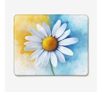 Mouse Mat 260x210mm Gaming Mouse Pad, Solid Color Design Mousepad with Ultra-Smooth Surface, Anti-Slip Rubber Base & Spill-Resistant, Mouse Pads for Computer,Gamers & Work (Daisy) W-O5023