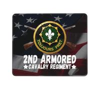 Mouse Mat 2nd Armored Cavalry Regiment DUI Office Mousepad Work 25x30cm