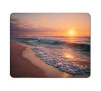 mouse mat 300 x 250 x 3 mm Gaming Mouse Pad with Non-Slip Rubber Base and Smooth Surface, Portable, Compatible with Laser and Optical Mice, Mouse Pad for Home Office Work, Ocean & Sunset XS#893