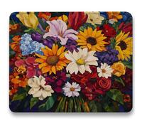 Mouse Mat 300 x 250 x 3mm, Gaming Mouse Pad Plant, Optimised for Gaming Sensors, Moderate Surface Friction, Improved Precision and Speed, Non-Slip Mousepad for Computers, Laptop, Flowers (10) c0-814