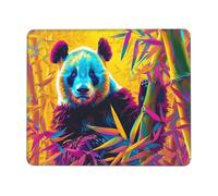 Mouse Mat 300 x 250mm, Gaming Mouse Pad Panda Bamboo Grove Small Mousepad Portable Non-Slip Base Washable Compact Mousemat, Keyboard Mats home Office Accessories Office Decor for Wome F-963