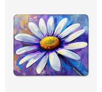 Mouse Mat 300x250mm Gaming Mouse Pad, Purple Design Mousepad with Ultra-Smooth Surface, Anti-Slip Rubber Base & Spill-Resistant, Aesthetic Mouse Pads for Computer,Gamers & Work (Daisy) W-O6132
