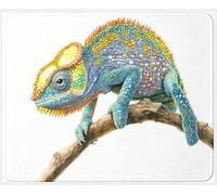 Mouse Mat 300x250x3mm, Compact Gaming Mouse pad White Lizard b0b0-18 | Mouse Pad Laptop Desk Mat, Mouse Mat with Anti-Slip Rubber Base, Mousepad for Home & Office , Gifts for Women Men