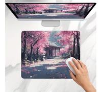 Mouse Mat 300x250x3mm, Gaming Mouse Pad, Non-Slip Rubber Base, Soft Smooth Surface, Fast and Accurate Control, Small and Portable, Durable Stitched Edges Mousepad Home Office Pink Palace (2) j0j-62