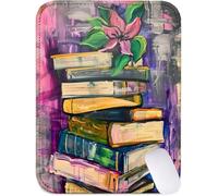 Mouse Mat 30x25 cm Small Desk Mat Book Gaming Mouse Pad, Waterproof Washable Surface, Portable, Stitched Edges Mousepad, Desk Pad with Non-Slip Rubber Base, Office Accessories, Gifts (Flower) J2-960