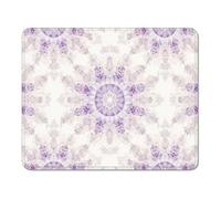 mouse mat 320 x 260 x 3 mm Gaming Mouse Pad with Non-Slip Rubber Base and Smooth Surface, Portable, Compatible with Laser and Optical Mice, Mouse Pad for Home Office Work, Purple & Mandala XS#395