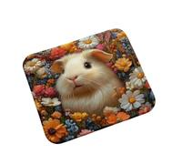 Mouse Mat, 320x260x3mm Gaming Mouse Pad flower guinea pig Desk Mat 0m0-366 | Mousepad with Stitched Edge, Non-Slip Rubber Base, Modern Design, Premium-Textured for Computers, Laptop, Office and Home