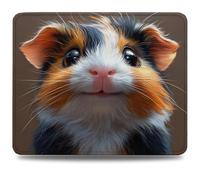 Mouse Mat 340 x 280 x 3 mm Gaming Mouse Pad, Non-Slip Rubber Base, Waterproof Surface Mousepad, Stitched Edges, Compatible with Laser and Optical Mice, Guinea Pig Desk Mat, Gifts for Man Retro 0d-921