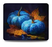 Mouse Mat 340 x 280 x 3 mm Gaming Mouse Pad, Non-Slip Rubber Base, Waterproof Surface Mousepad, Stitched Edges, Compatible with Laser and Optical Mice, Pumpkin Desk Mat, Gifts for Man Harvest 0d-819