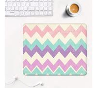 mouse mat 340 x 280 x 3 mm Gaming Mouse Pad with Non-Slip Rubber Base and Smooth Surface, Portable, Compatible with Laser and Optical Mice, Mouse Pad for Home Office Work, Purple & Stripe XS#633