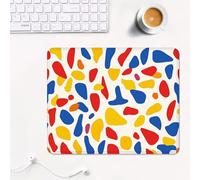mouse mat 340 x 280 x 3 mm Gaming Mouse Pad with Non-Slip Rubber Base and Smooth Surface, Portable, Compatible with Laser and Optical Mice, Mouse Pad for Home Office Work, Colorful & Abstract XS#687