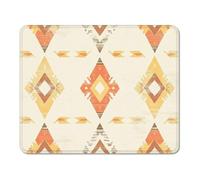 mouse mat 340 x 280 x 3 mm Gaming Mouse Pad with Non-Slip Rubber Base and Smooth Surface, Portable, Compatible with Laser and Optical Mice, Mouse Pad for Home Office Work, Orange & Yellow XS#583