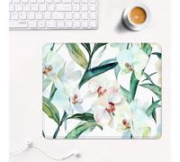 mouse mat 340 x 280 x 3 mm Gaming Mouse Pad with Non-Slip Rubber Base and Smooth Surface, Portable, Compatible with Laser and Optical Mice, Mouse Pad for Home Office Work, Tropical & Flamingos XS#555