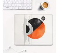 mouse mat 340 x 280 x 3 mm Gaming Mouse Pad with Non-Slip Rubber Base and Smooth Surface, Portable, Compatible with Laser and Optical Mice, Mouse Pad for Home Office Work, Modern & Simple XS#873