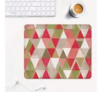 mouse mat 340 x 280 x 3 mm Gaming Mouse Pad with Non-Slip Rubber Base and Smooth Surface, Portable, Compatible with Laser and Optical Mice, Mouse Pad for Home Office Work, Colorful & Geometry XS#729